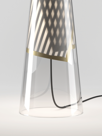 Cono di Luce Lampada da tavolo LED in vetro soffiato e PCB