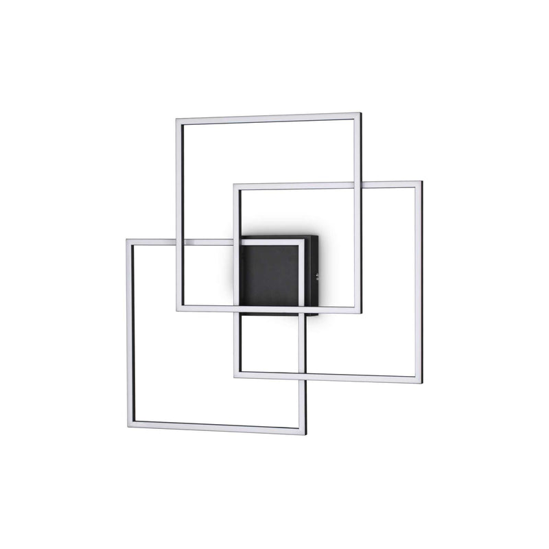 Frame pl quadrato Plafoniera lampada parete/soffitto LED nero