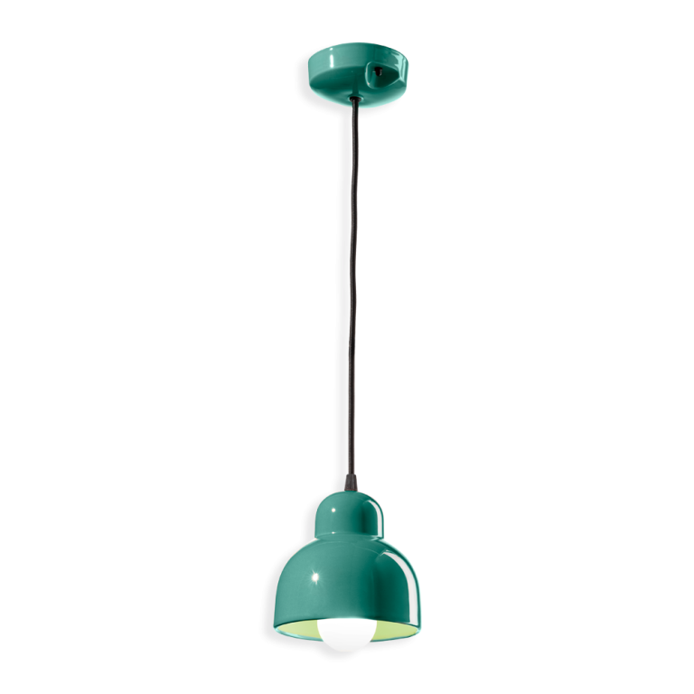 Berimbau C2611 lampadario sospensione ceramica decorata diametro 15 cm