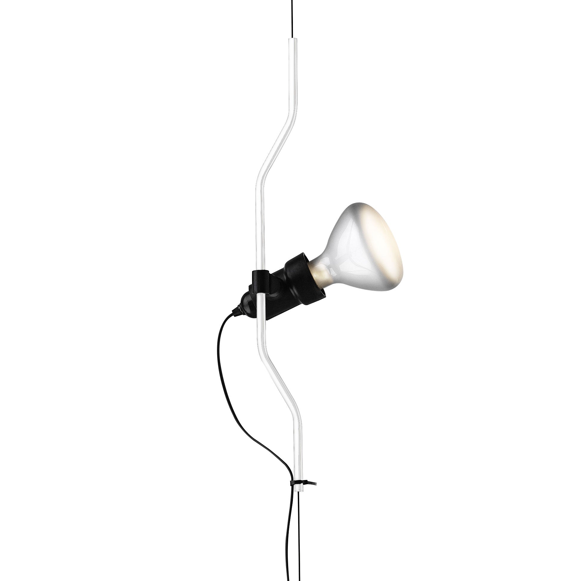 Flos Parentesi Lampada Sospensione Rosso lampadina Led inclusa