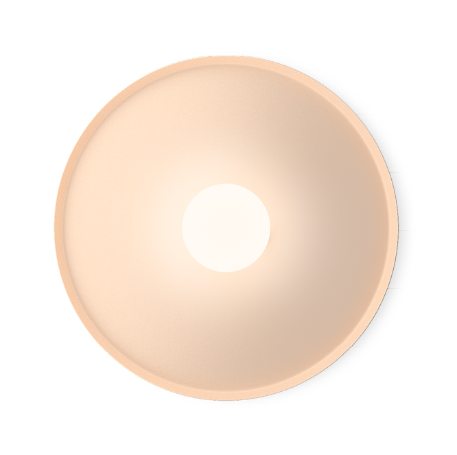 Top lampada da parete soffitto led in alluminio e vetro Ø 90 cm. Soft Pink Pulsante 1-10V DALI-2