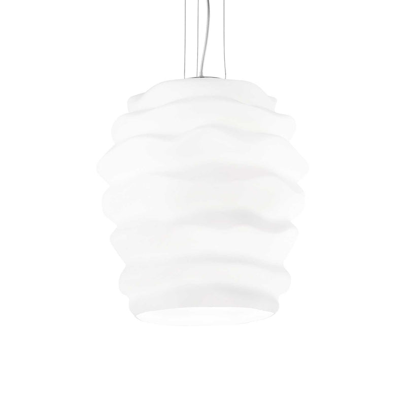 Karma sp1 big Lampadario sospensione in vetro soffiato bianco