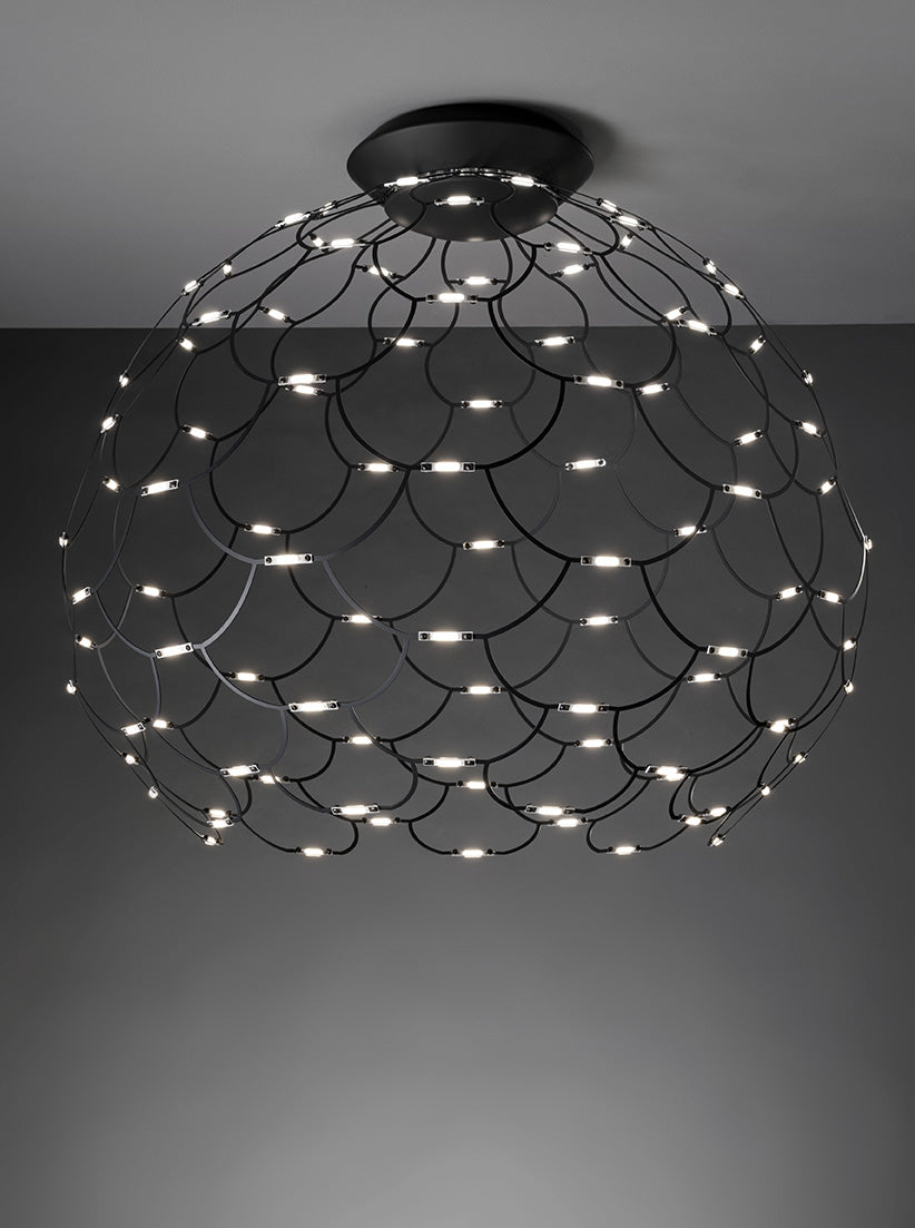 Lamoi soffitto grande Led 99W cromo On/Off