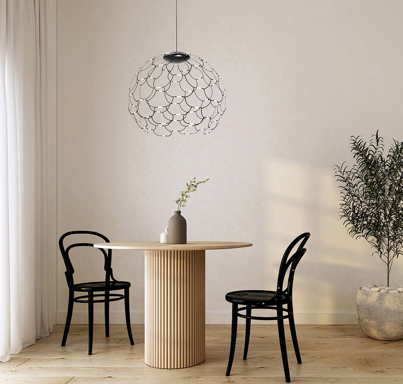 Lamoi sospensione media Led 72W cromo On/Off