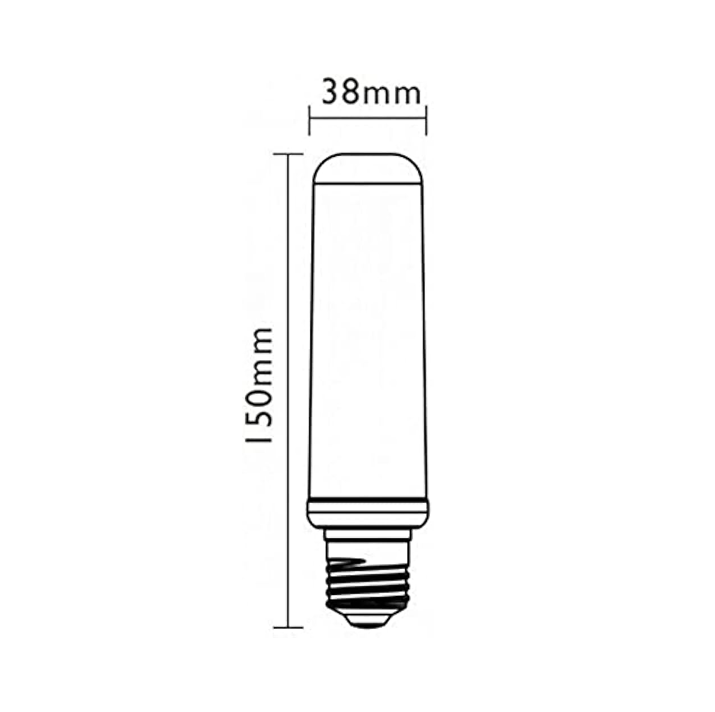 Lampadina tubolare LED E27 15W 3000K 2000 lumen - Marino Cristal