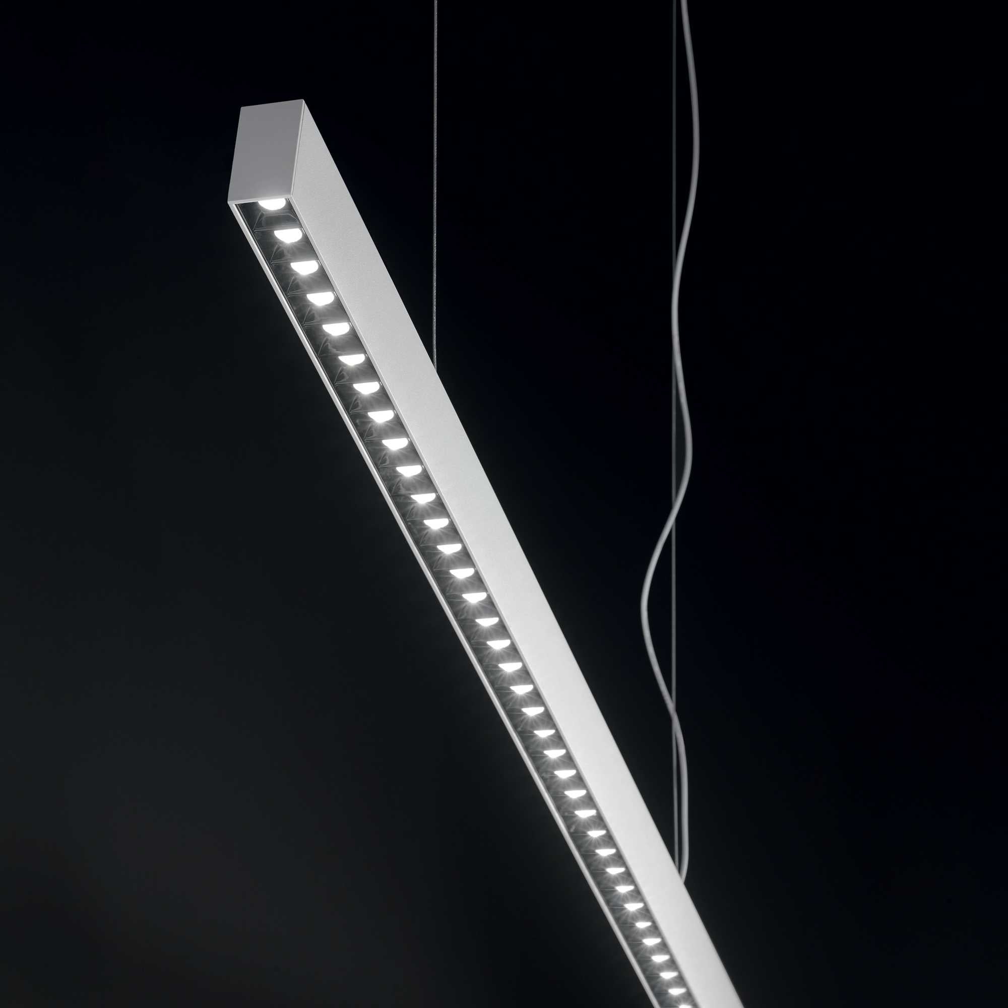 Office sp 4000k nero Sospensione lineare luce diretta