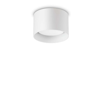 Spike pl1 round Lampada da soffitto in metallo bianco