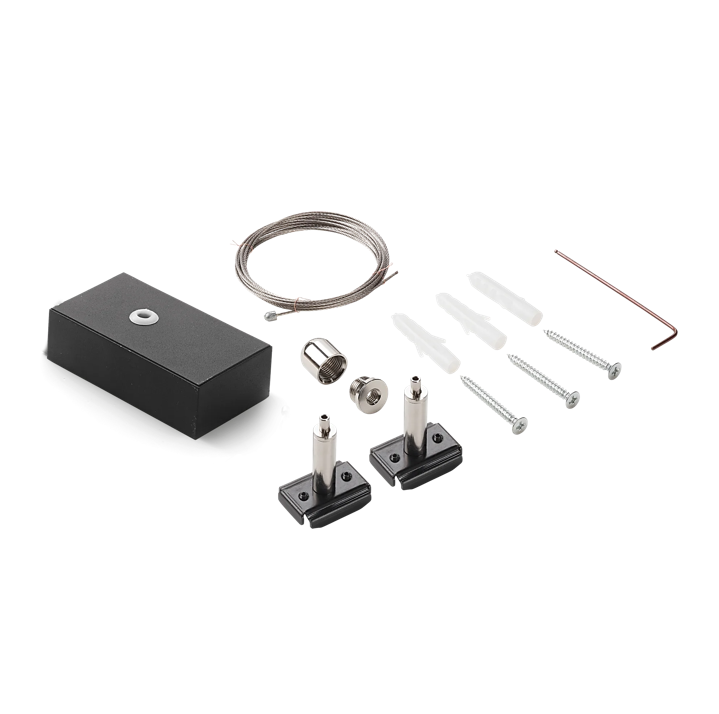 Ego kit single steel cable 2 mt + ceiling cup