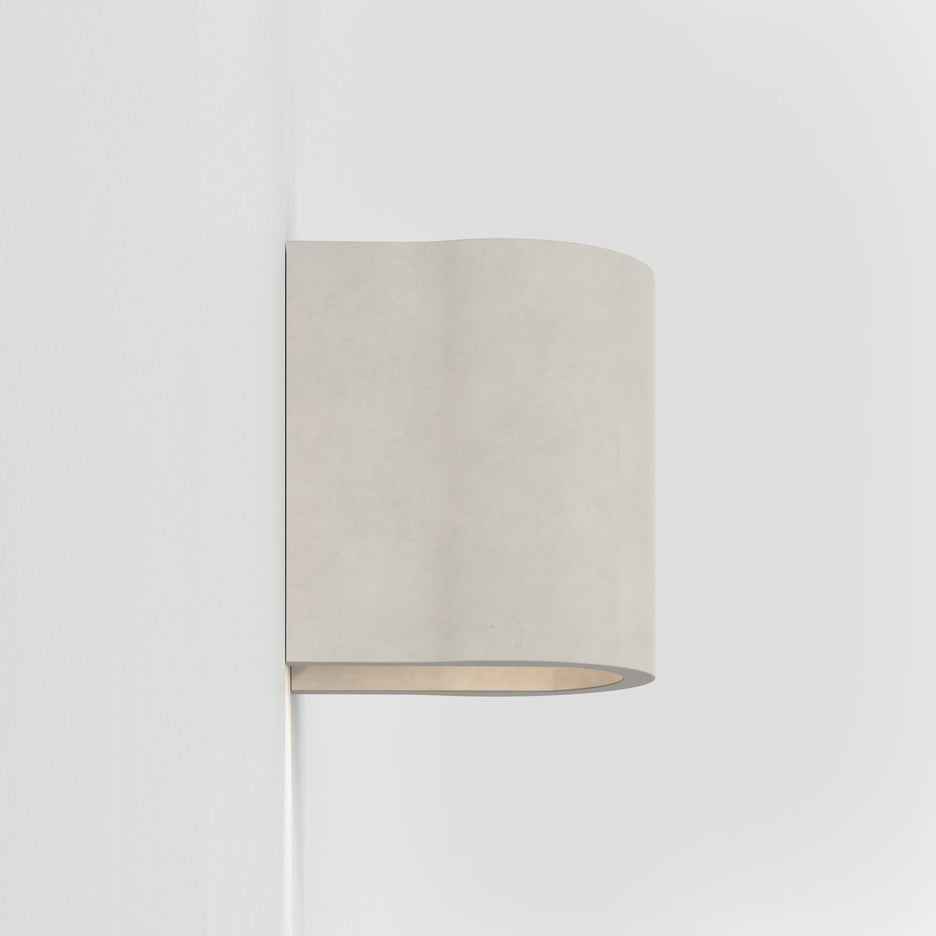 Dunbar 120 Applique LED per esterno in cemento naturale coastal IP65