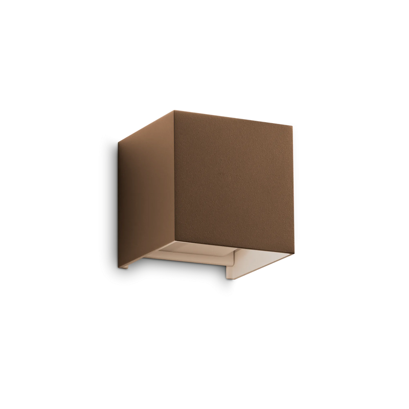 Atom ap d10 Applique led fascio orientabile in alluminio per esterno coffee