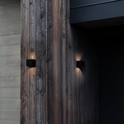 Atom ap d20 Applique led fascio orientabile in alluminio per esterno coffee