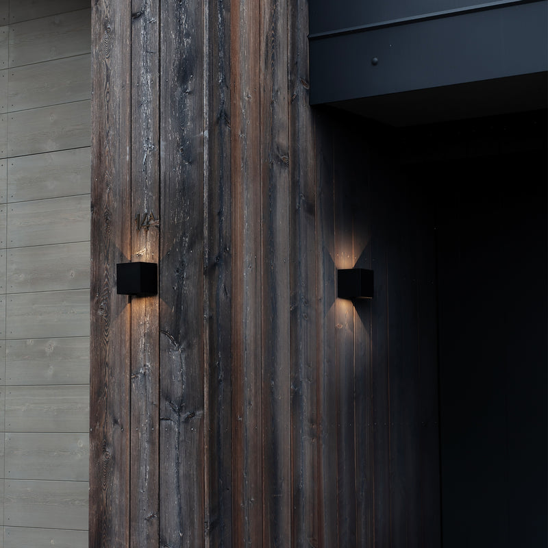 Atom ap d20 Applique led fascio orientabile in alluminio per esterno coffee