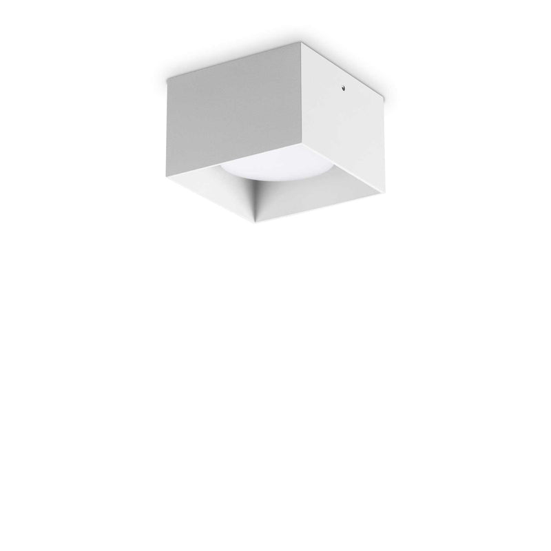 Spike pl1 square Lampada da soffitto in metallo bianco