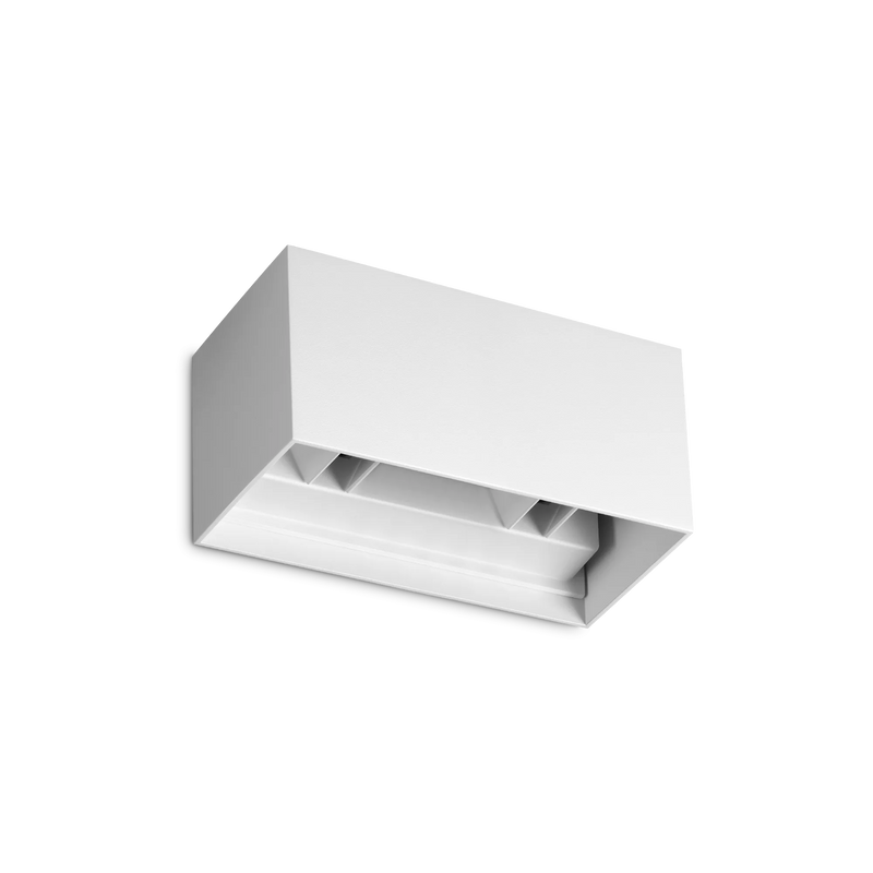 Atom ap d20 Applique led fascio orientabile in alluminio per esterno bianco