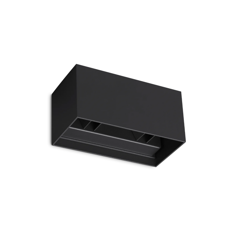 Atom ap d20 Applique led fascio orientabile in alluminio per esterno nero