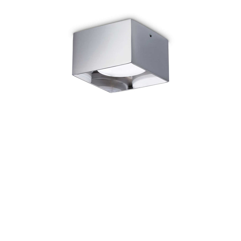 Spike pl1 square Lampada da soffitto in metallo cromo
