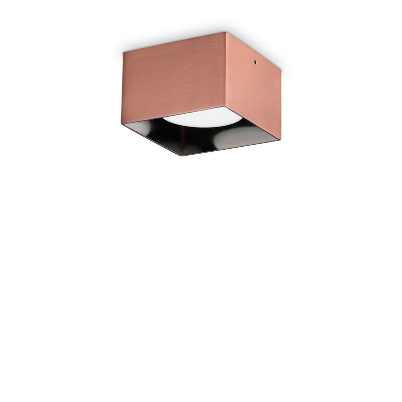Spike pl1 square Lampada da soffitto in metallo rame