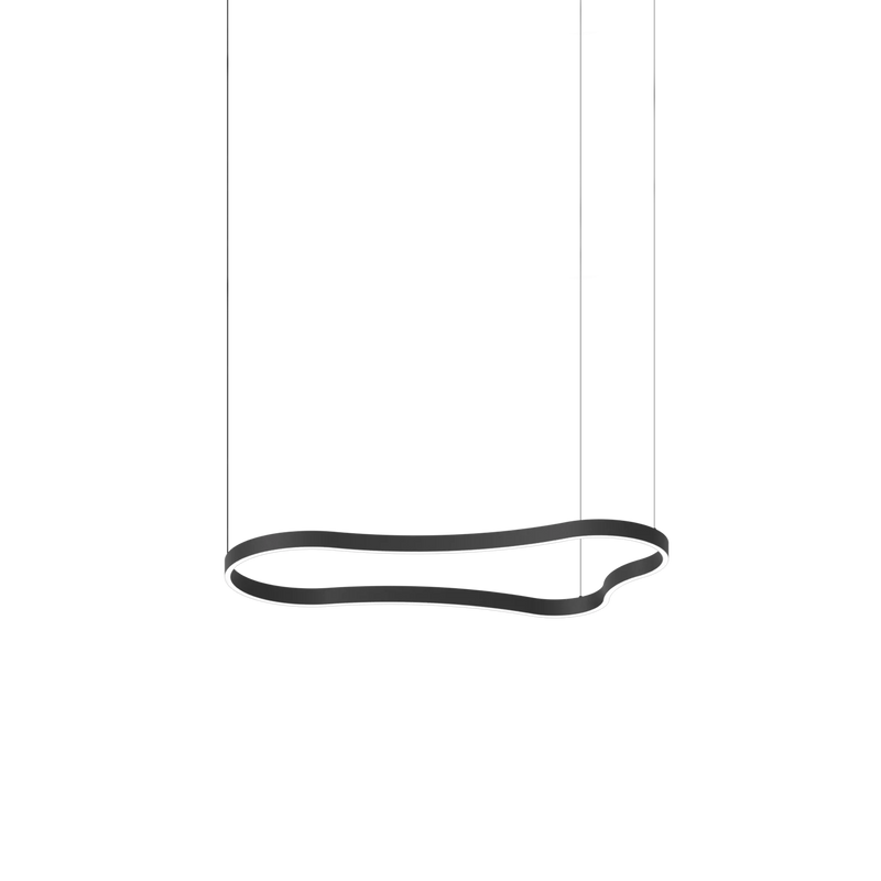 Waves-2 sp Lampadario Sospensione LED nero