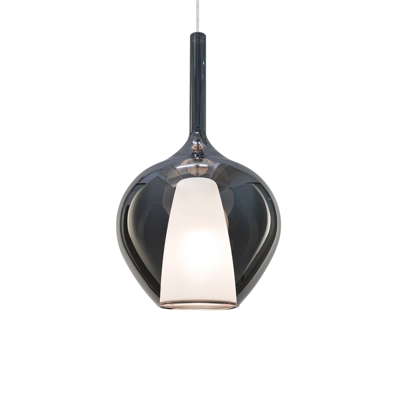 Kalique sp1-1 d28 Sospensione in vetro borosilicato fumé