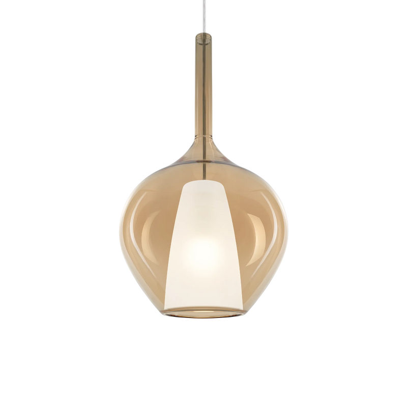 Kalique sp1-1 d28 Sospensione in vetro borosilicato ambra