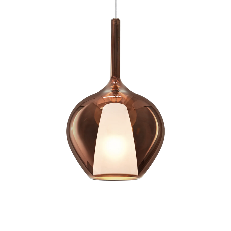 Kalique sp1-1 d28 Sospensione in vetro borosilicato rame
