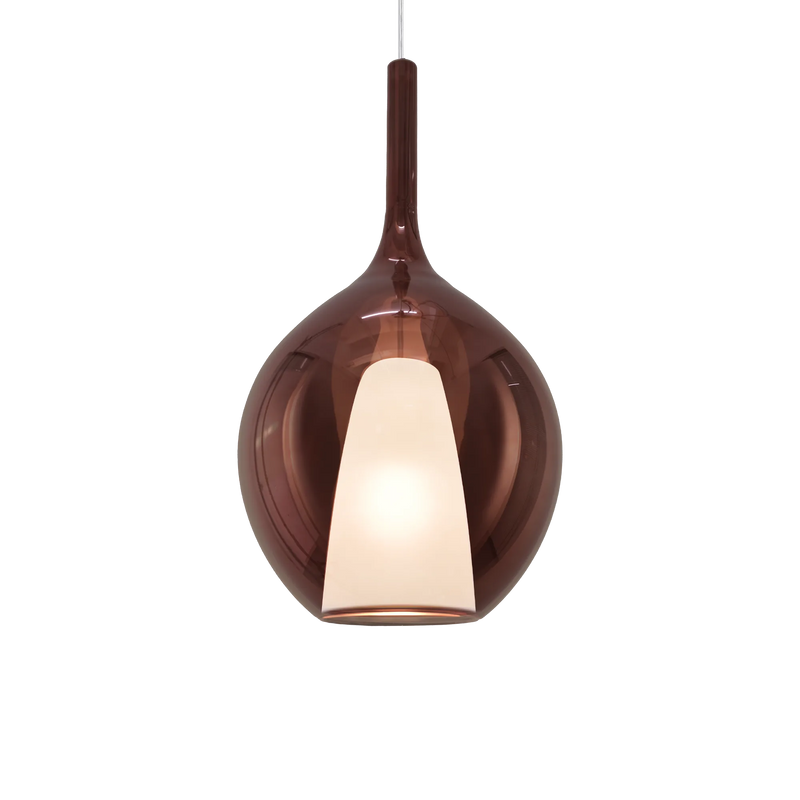 Kalique sp1-2 d28 Sospensione in vetro borosilicato rame