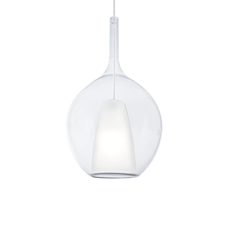 Kalique sp1-2 d28 Sospensione in vetro borosilicato trasparente