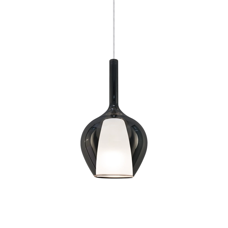 Kalique sp1-1 d18 Sospensione in vetro borosilicato fumé