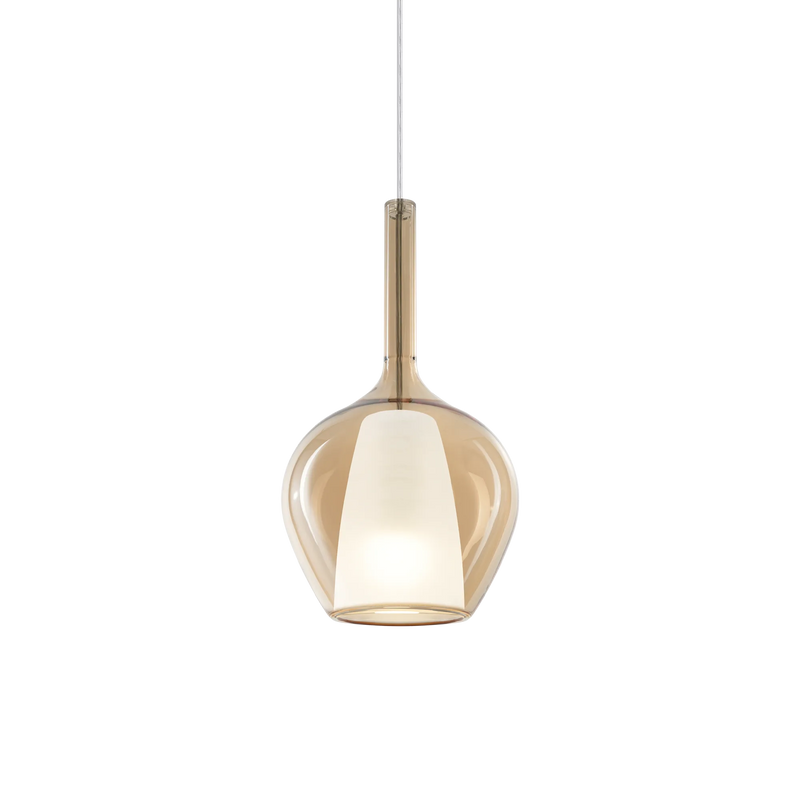 Kalique sp1-1 d18 Sospensione in vetro borosilicato ambra