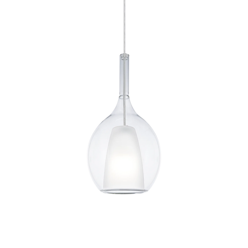 Kalique sp1-2 d18 Sospensione in vetro borosilicato trasparente