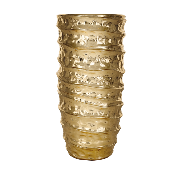 MOMBETSU Vaso in policarbonato oro H 90 cm.
