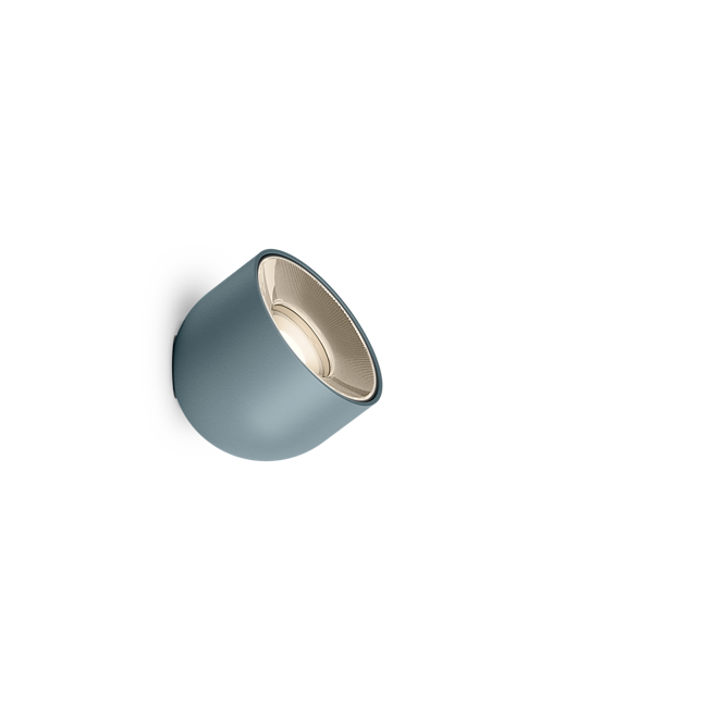 Plusminus Solo spot-light led Ø10 cm. con ottica stretta orientabile DALI-2 Blue
