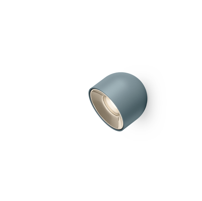 Plusminus Solo spot-light led Ø10 cm. con ottica media orientabile On/Off Blue