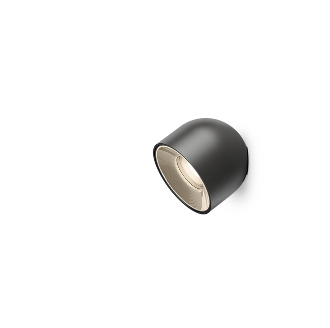 Plusminus Solo spot-light led Ø10 cm. con ottica ampia orientabile DALI-2 Black
