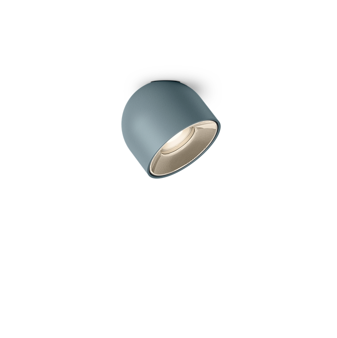 Plusminus Solo spot-light led Ø10 cm. con ottica ampia orientabile DALI-2 Blue