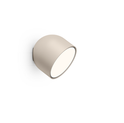 Plusminus Solo spot-light led Ø10 cm. con ottica diffusa orientabile On/Off Beige