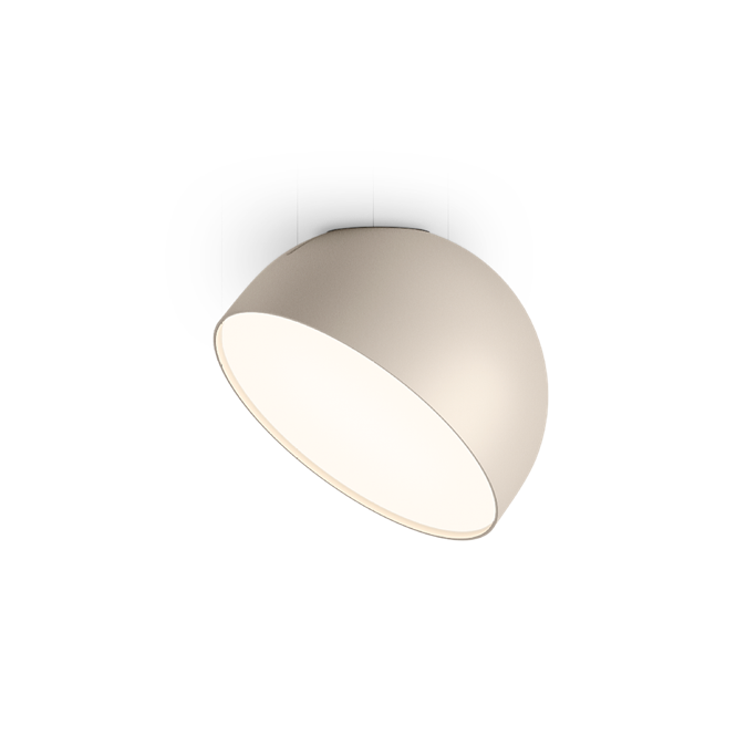 Plusminus Solo spot-light led Ø20 cm. con ottica diffusa orientabile Casambi Beige