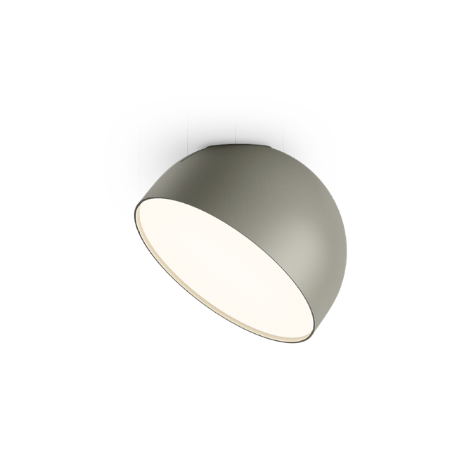Plusminus Solo spot-light led Ø20 cm. con ottica diffusa orientabile Pulsante 1-10V Green