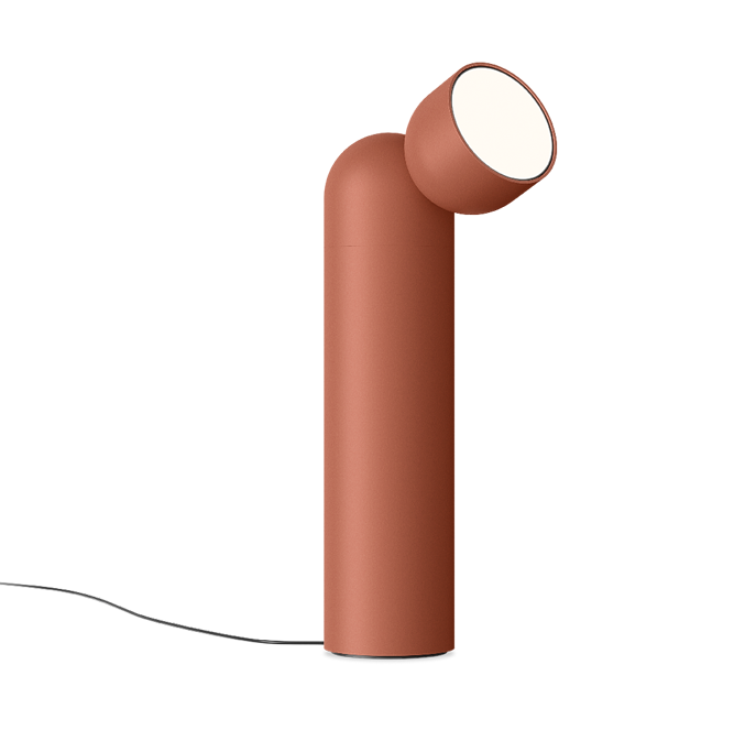 Plusminus Solo lampada terra spot-light led Ø10 cm. con ottica diffusa orientabile Casambi Terra Red