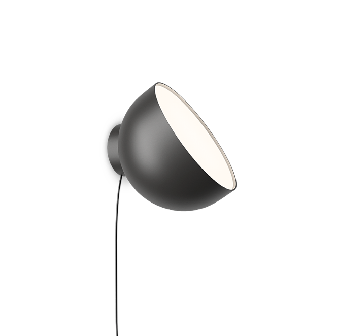 Plusminus Solo spot-light led Ø20 cm. con spina ottica diffusa orientabile Casambi Black