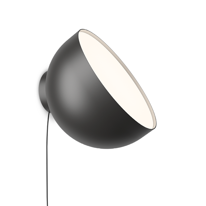 Plusminus Solo spot-light led Ø30 cm. con spina ottica diffusa orientabile Casambi Black