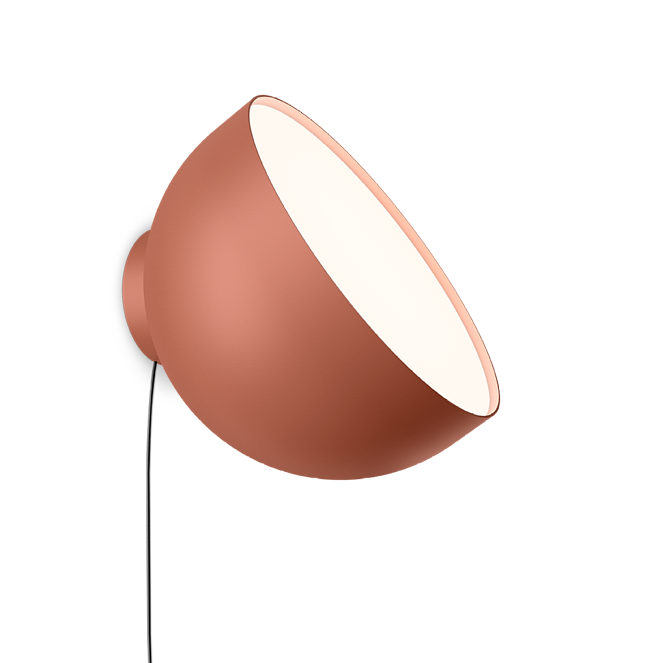 Plusminus Solo spot-light led Ø30 cm. con spina ottica diffusa orientabile Casambi Terra Red