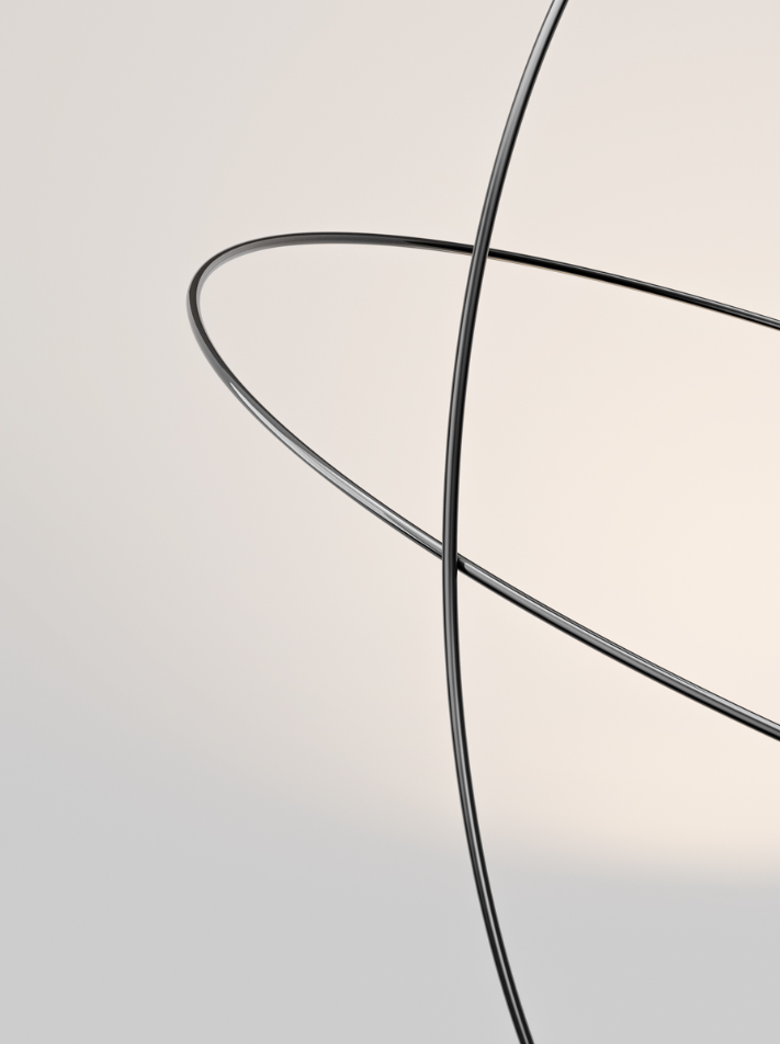 Elara Medium Sospensione Led diametro 60 cm nero