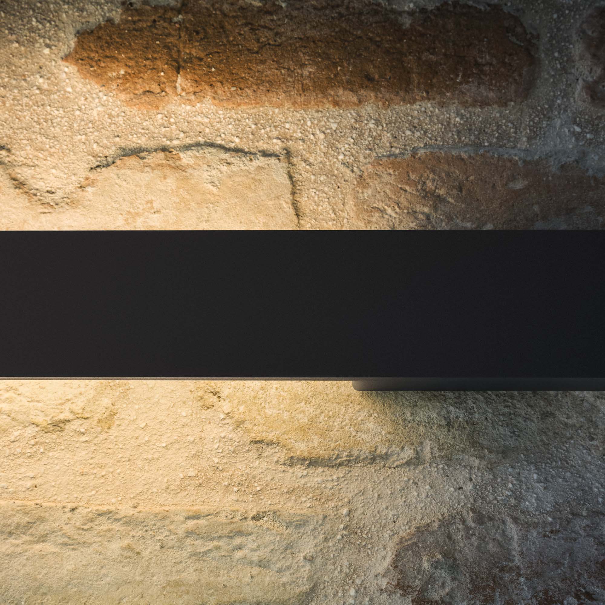 Linea ap d144 Applique alluminio LED per esterno 3000K IP54 nero