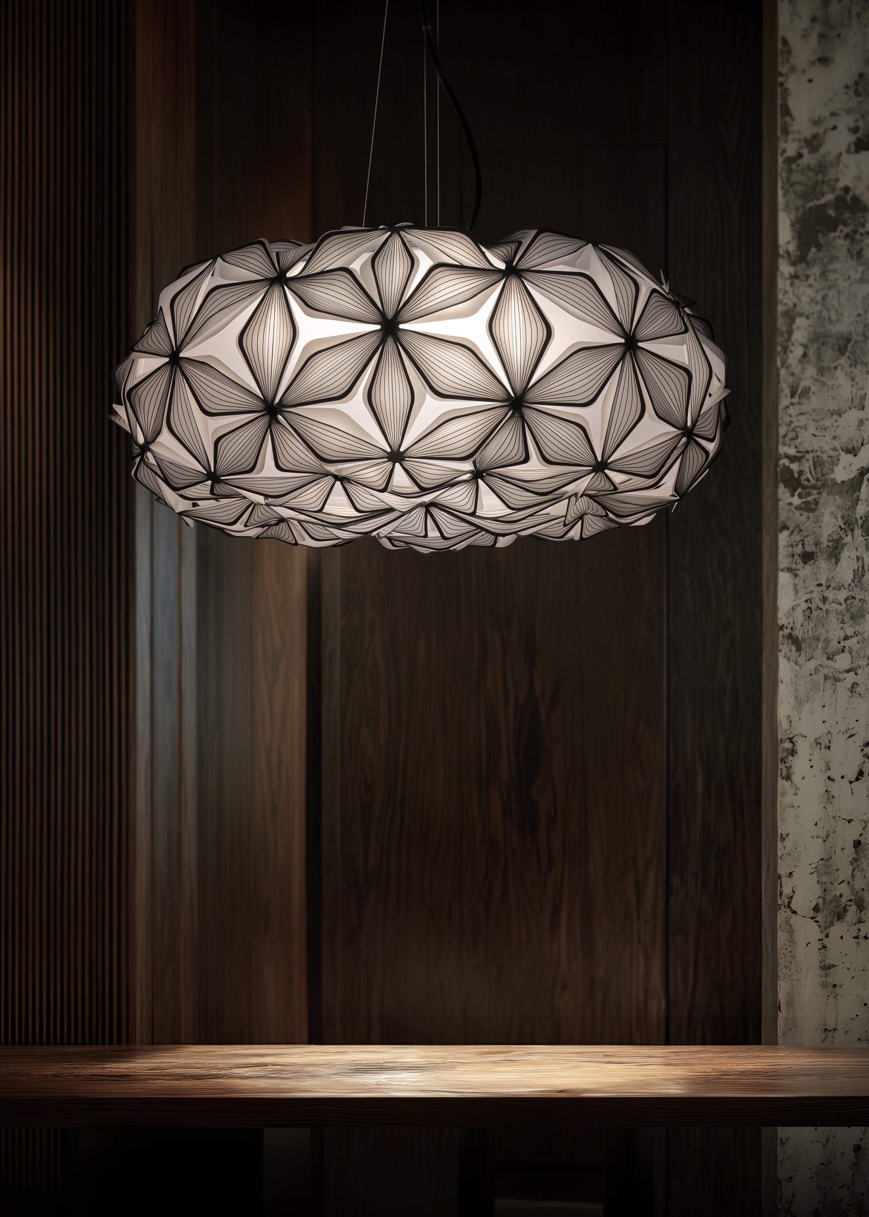 C'est La Vie Suspension Large Black Lampadario diametro 70 cm.