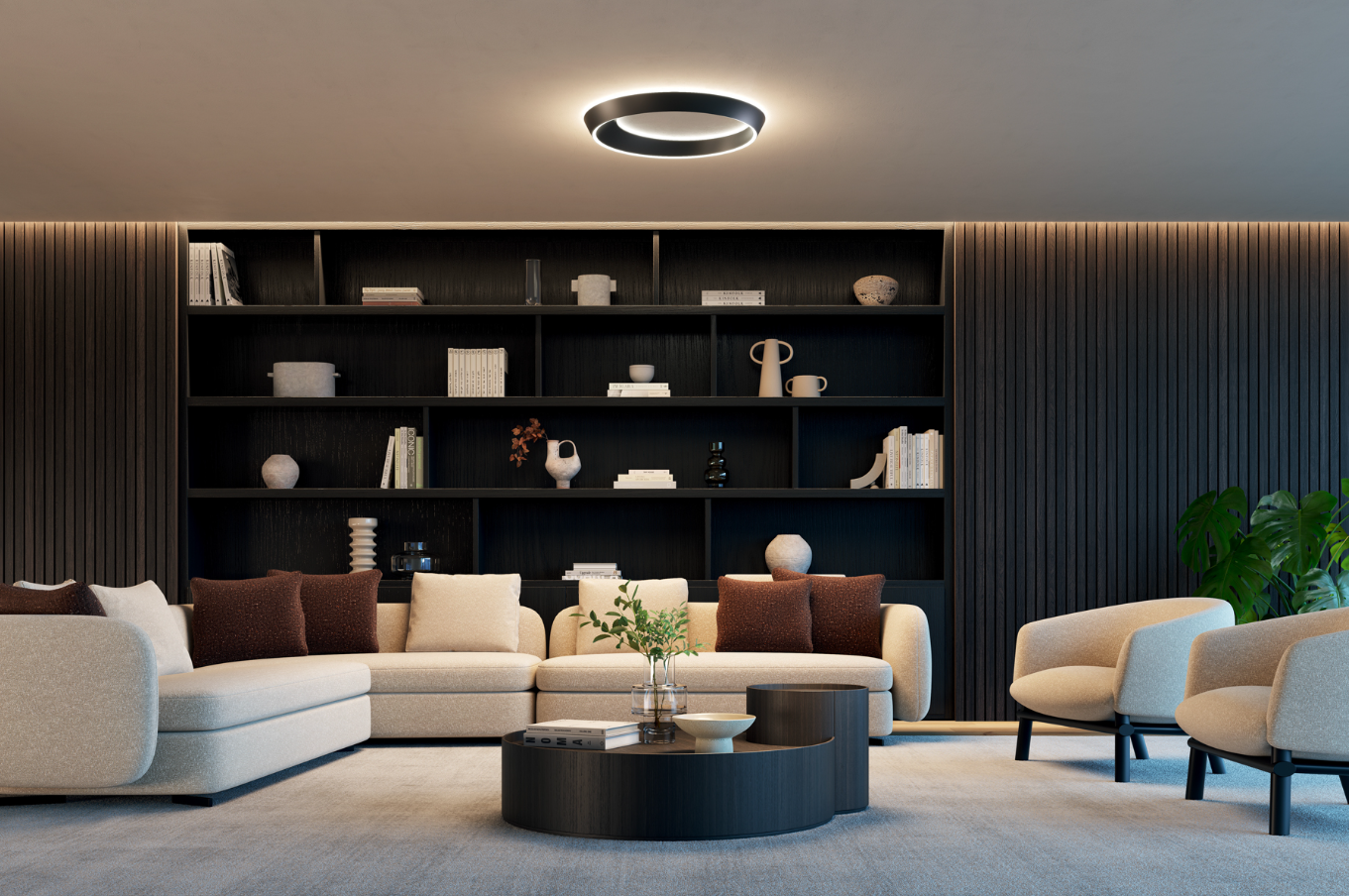 Tidal 65 Plafoniera lampada soffitto LED Ø 60 cm.