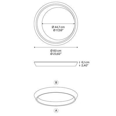 Tidal Plafoniera lampada soffitto LED