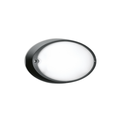 Airy Ovale 300 Applique lampada da parete per esterno in tecnopolimero vetro acidato IP54