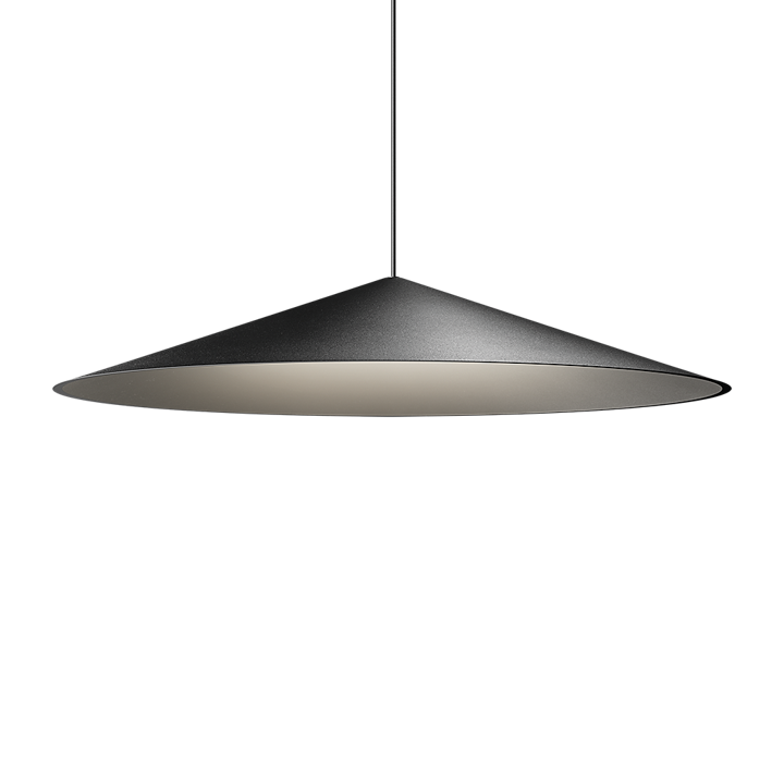 Dune 55 sospensione da incasso led Ø 55 cm. dim DALI 2700K Nero Strutturato