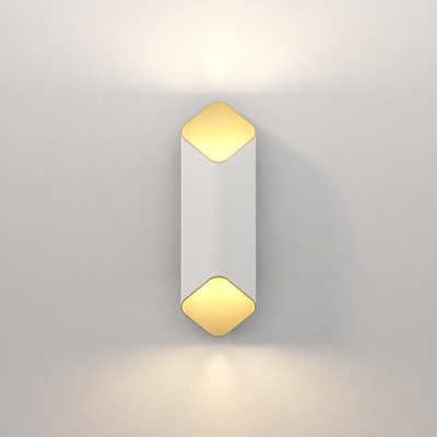 Ako 420 Phase Applique LED 2700K per interno in metallo bianco opaco oro